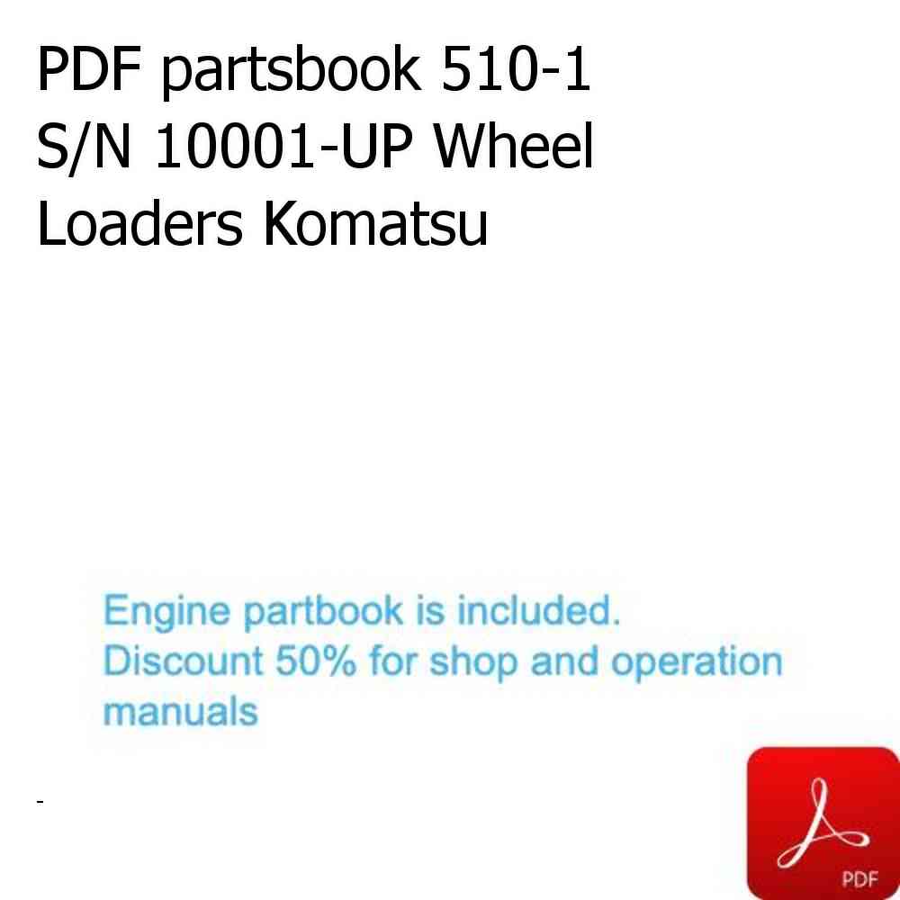 PDF partsbook 510-1 S/N 10001-UP Wheel Loaders Komatsu