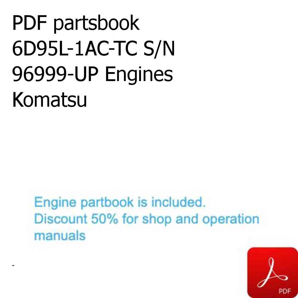 PDF partsbook 6D95L-1AC-TC S/N 96999-UP Engines Komatsu