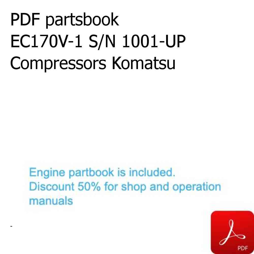 PDF partsbook EC170V-1 S/N 1001-UP Compressors Komatsu