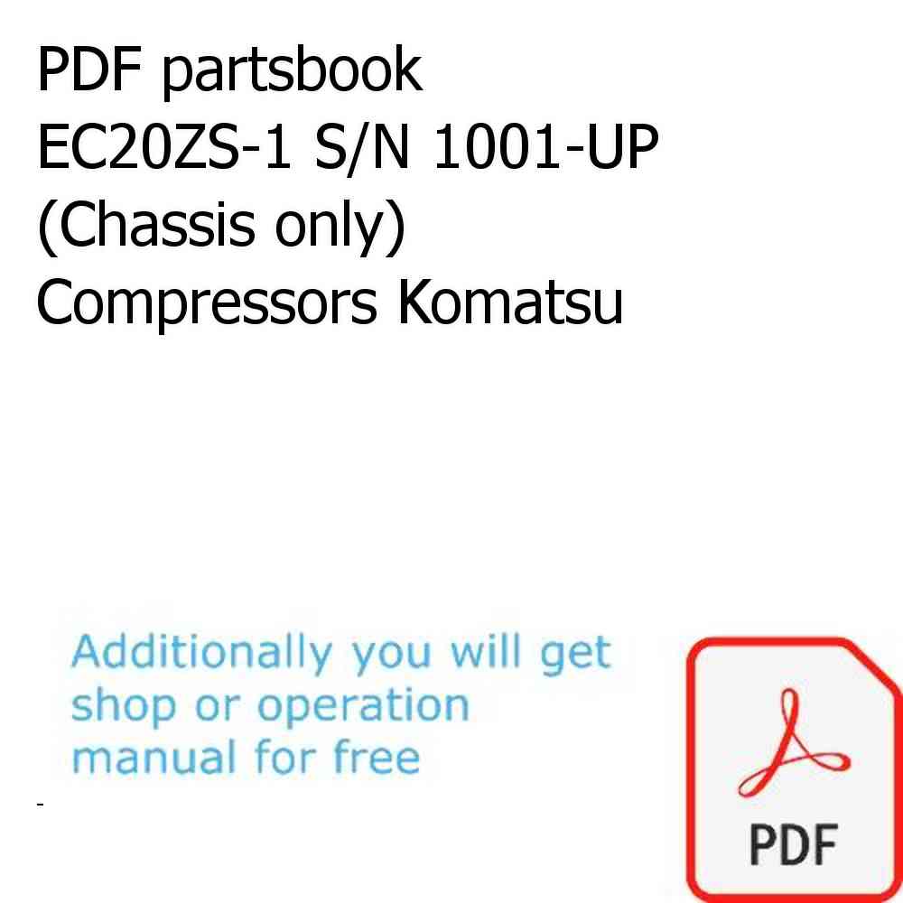 PDF partsbook EC20ZS-1 S/N 1001-UP (Chassis only) Compressors Komatsu