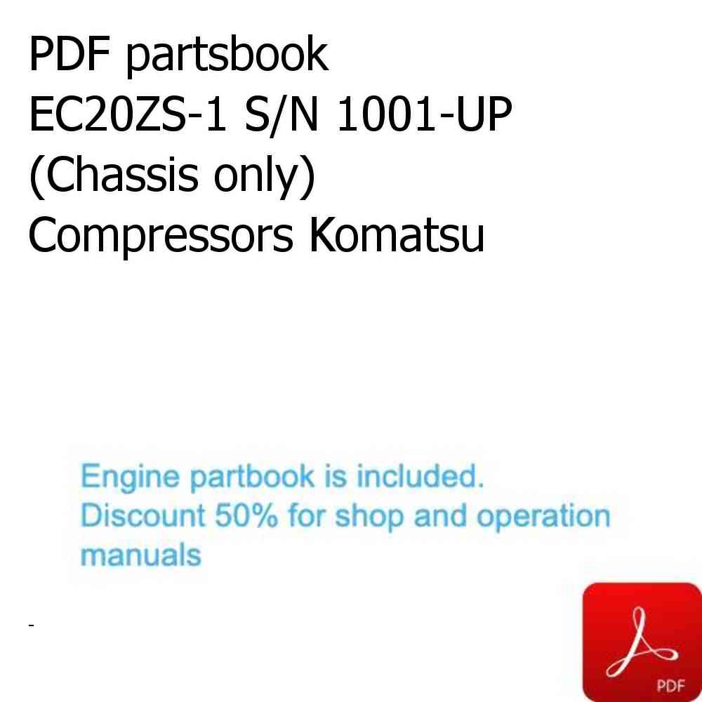 PDF partsbook EC20ZS-1 S/N 1001-UP (Chassis only) Compressors Komatsu
