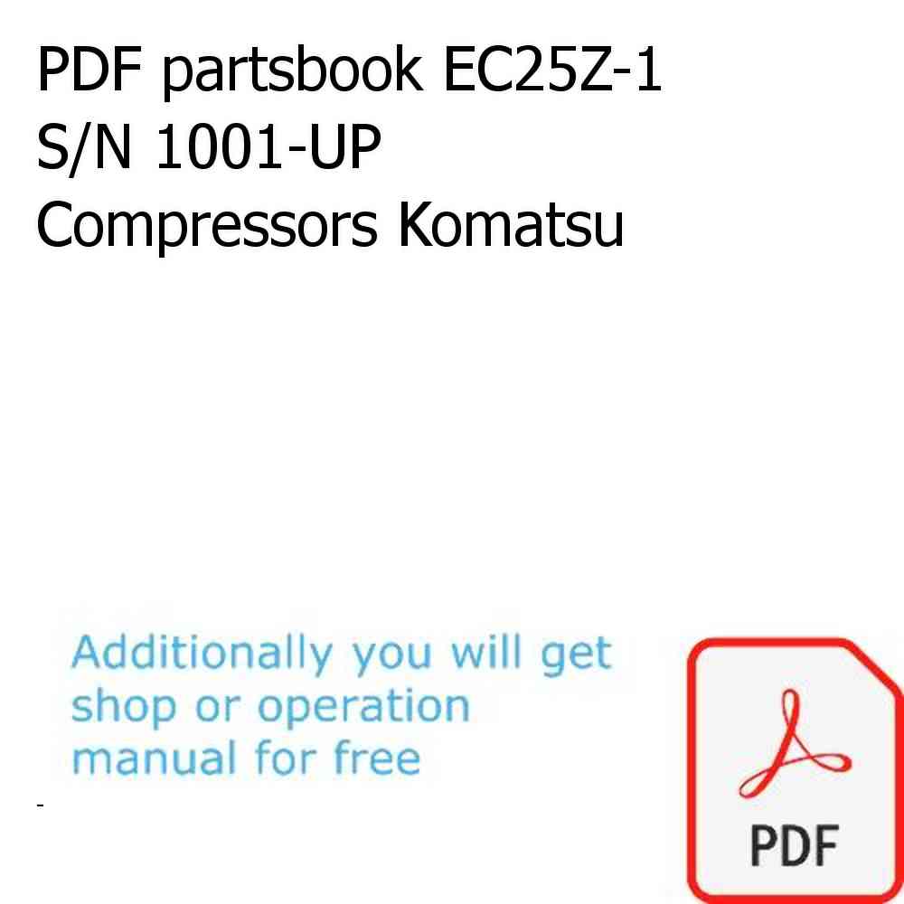 PDF partsbook EC25Z-1 S/N 1001-UP Compressors Komatsu