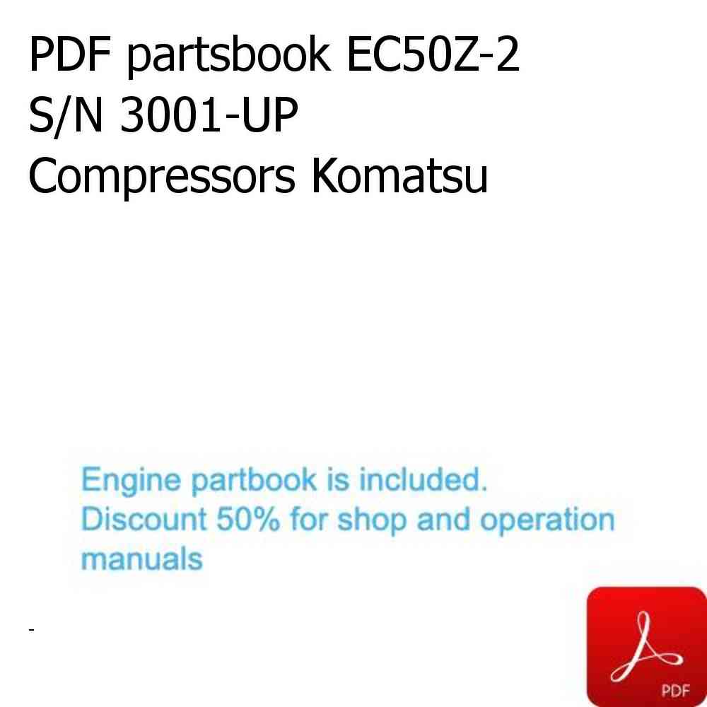 PDF partsbook EC50Z-2 S/N 3001-UP Compressors Komatsu