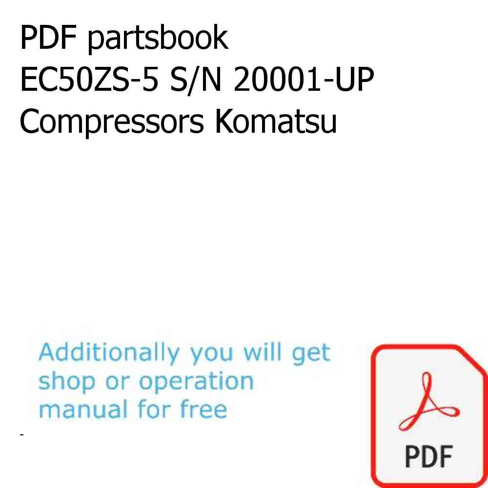PDF partsbook EC50ZS-5 S/N 20001-UP Compressors Komatsu