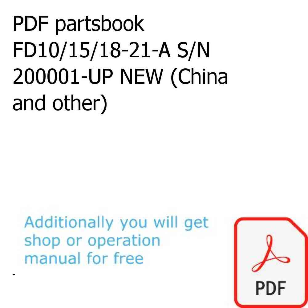 PDF partsbook FD10/15/18-21-A S/N 200001-UP NEW (China and other)