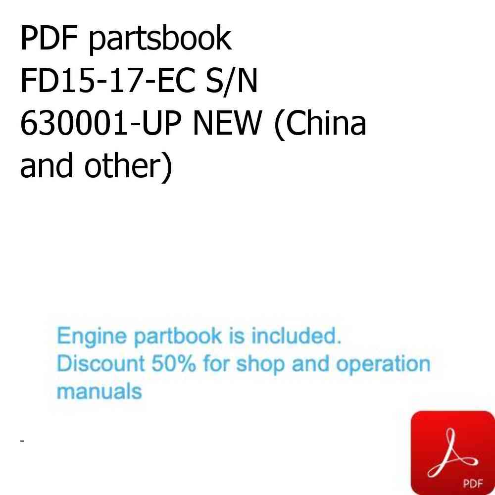 PDF partsbook FD15-17-EC S/N 630001-UP NEW (China and other)
