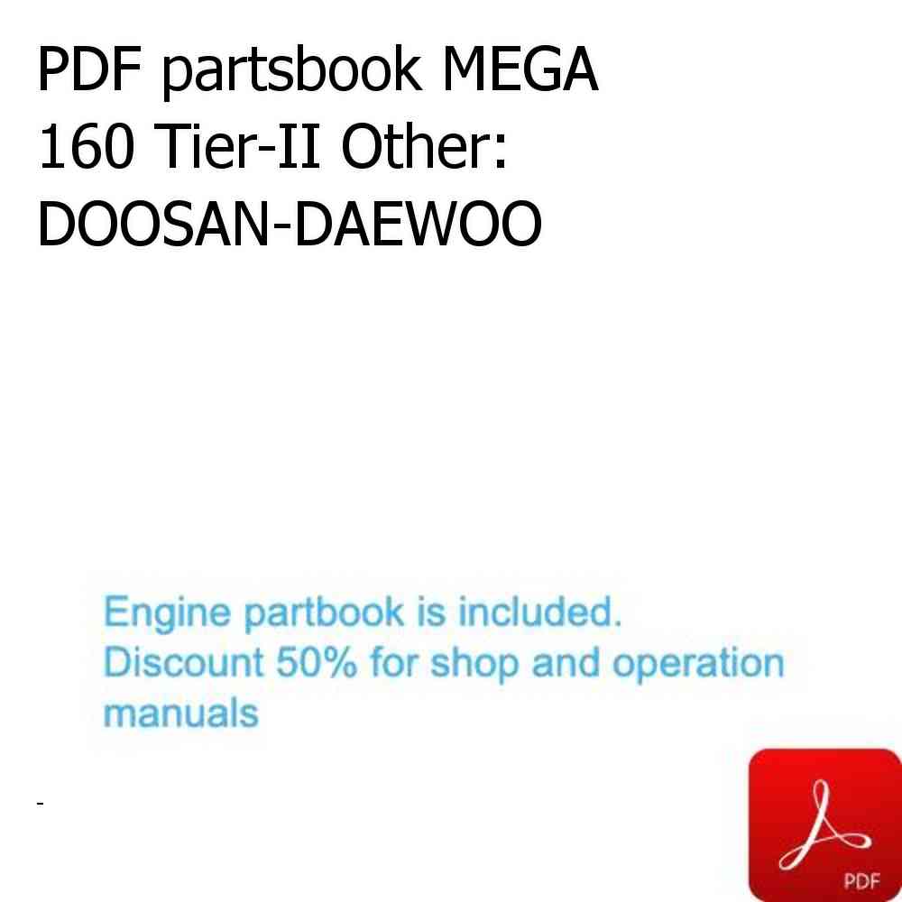PDF partsbook MEGA 160 Tier-II Other: DOOSAN-DAEWOO
