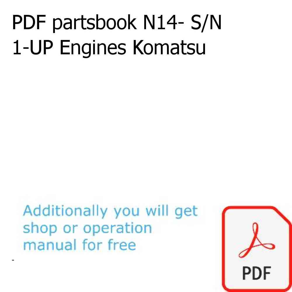 PDF partsbook N14- S/N 1-UP Engines Komatsu