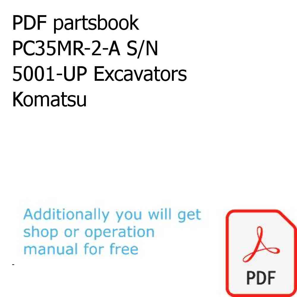 PDF partsbook PC35MR-2-A S/N 5001-UP Excavators Komatsu