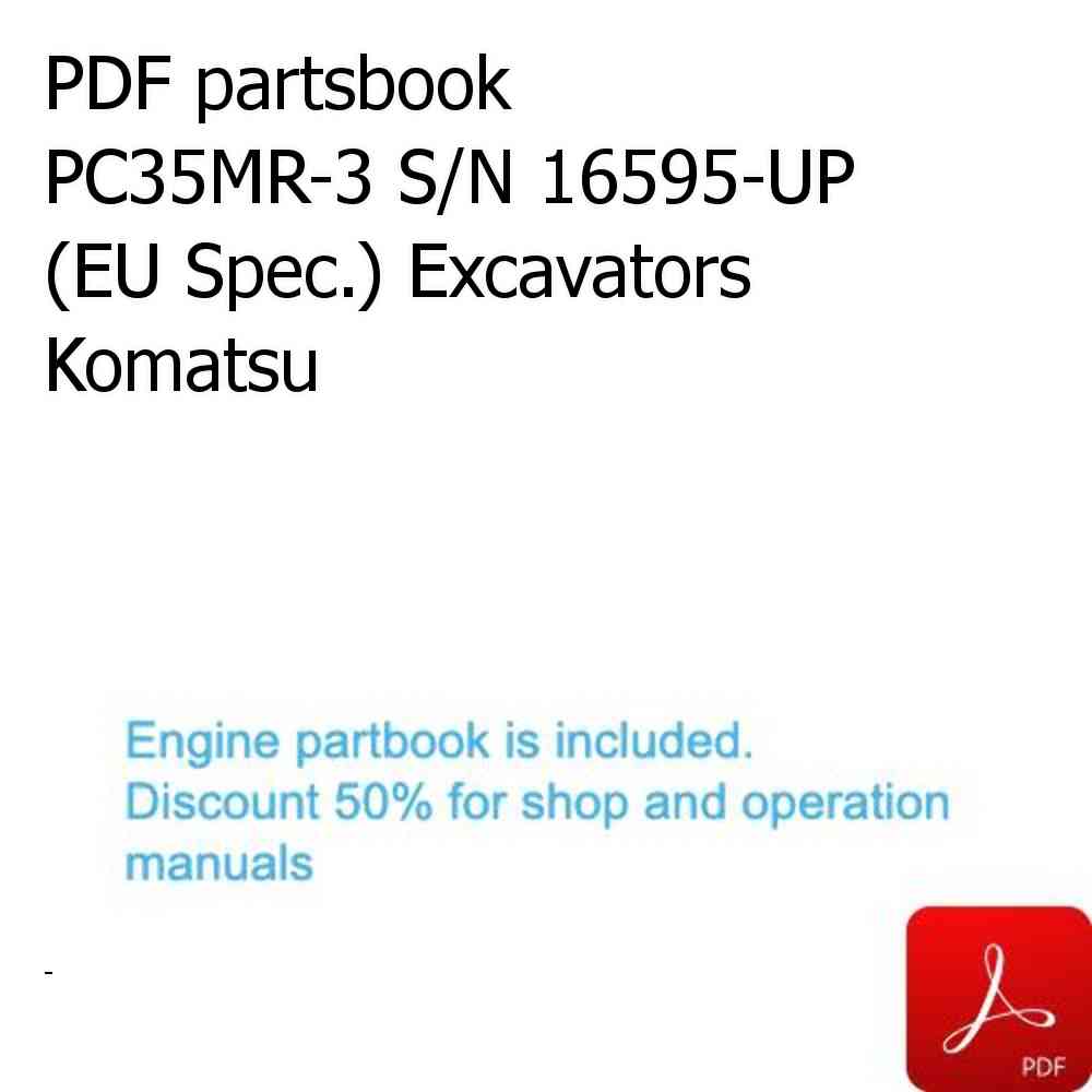 PDF partsbook PC35MR-3 S/N 16595-UP (EU Spec.) Excavators Komatsu