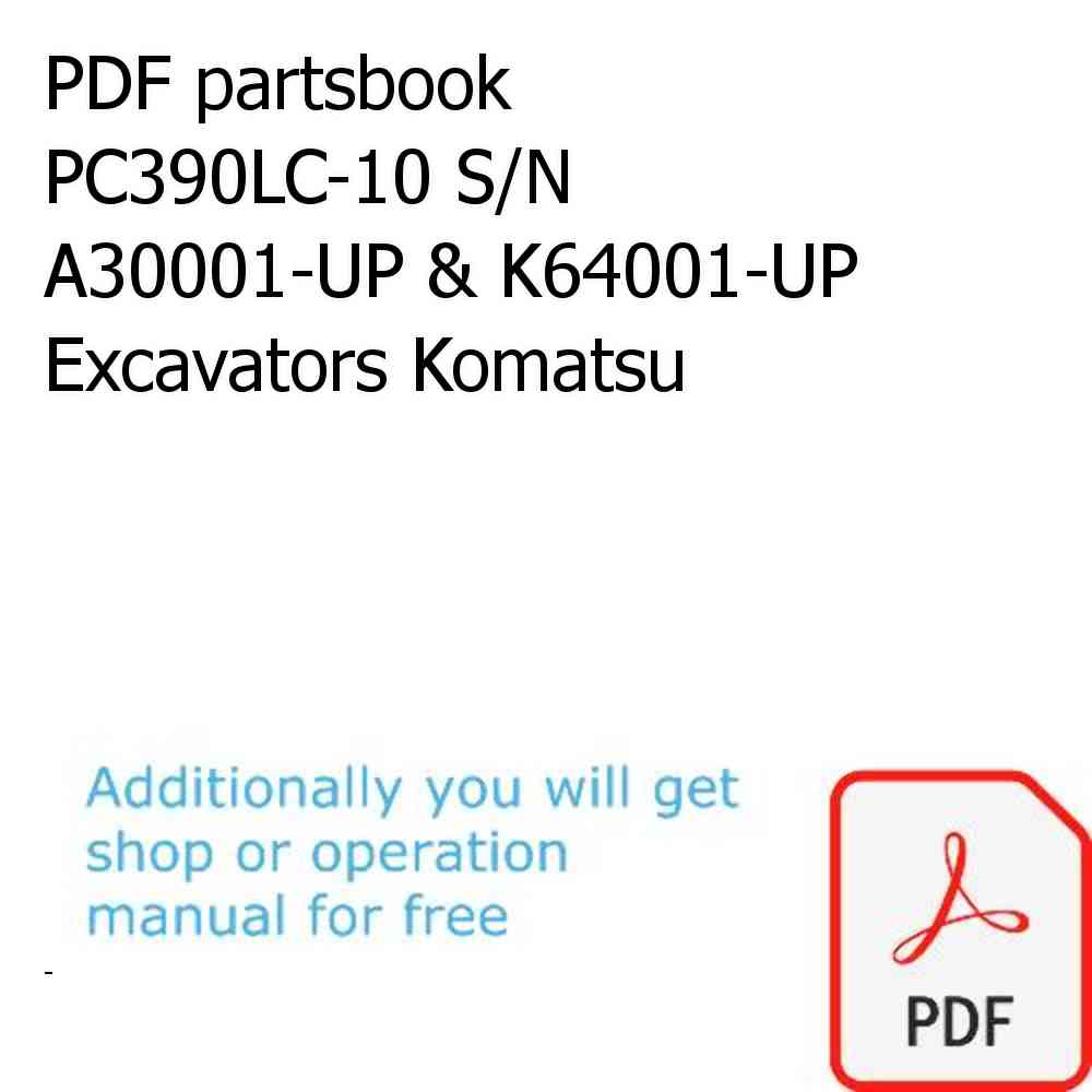 PDF partsbook PC390LC-10 S/N A30001-UP & K64001-UP Excavators Komatsu