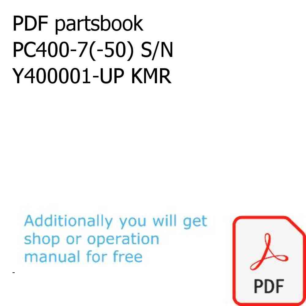 PDF partsbook PC400-7(-50) S/N Y400001-UP KMR