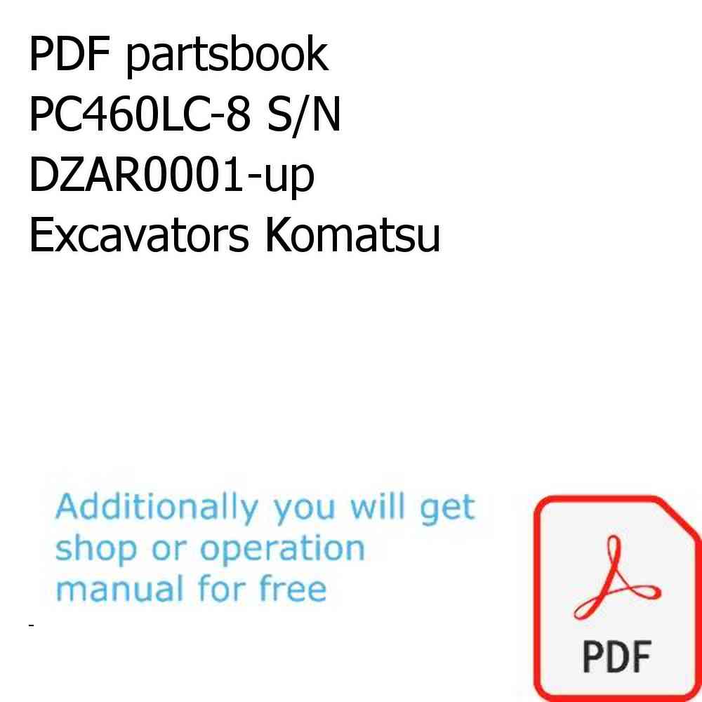 PDF partsbook PC460LC-8 S/N DZAR0001-up Excavators Komatsu